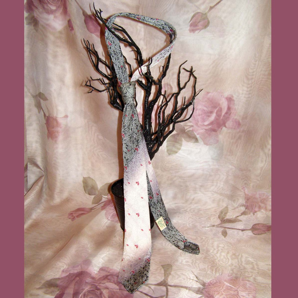 Vintage skinny tie The Coplan Tie floral print - Picture 8 of 8